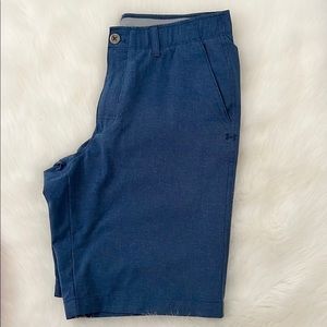 Mens Under Armour Golf Shorts Navy Blue Size 34